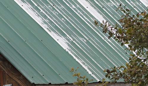 Failing ag panel roof