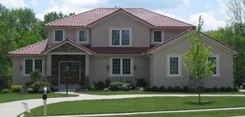 Thumbnail of Metal Tile roof panels on home in Plainfield Indiana