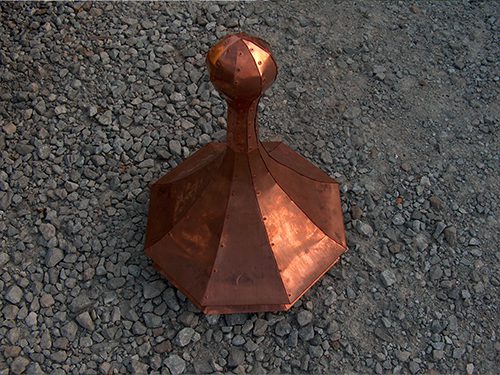 copper spire top for roof