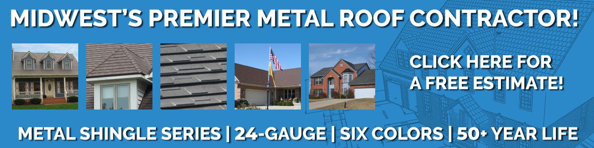 Metal Shingle roof panel free estimate header