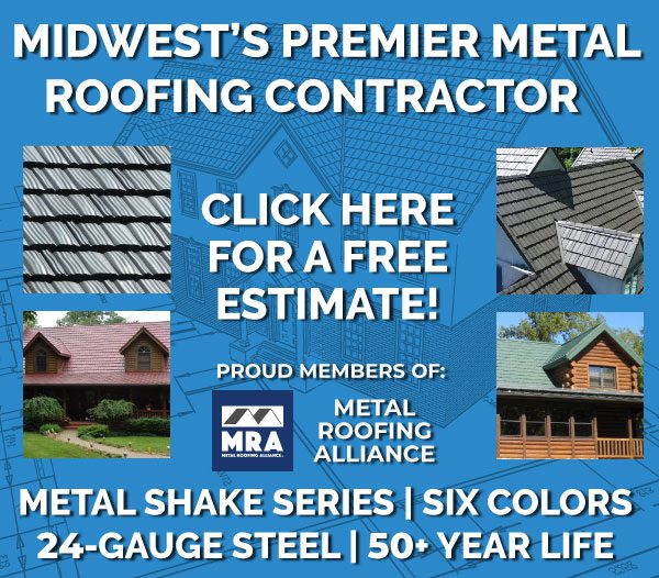 Metal Shake roof panels Header free estimate Image