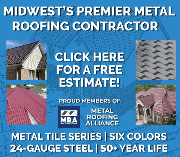 Metal Tile roof panels header for free estimate