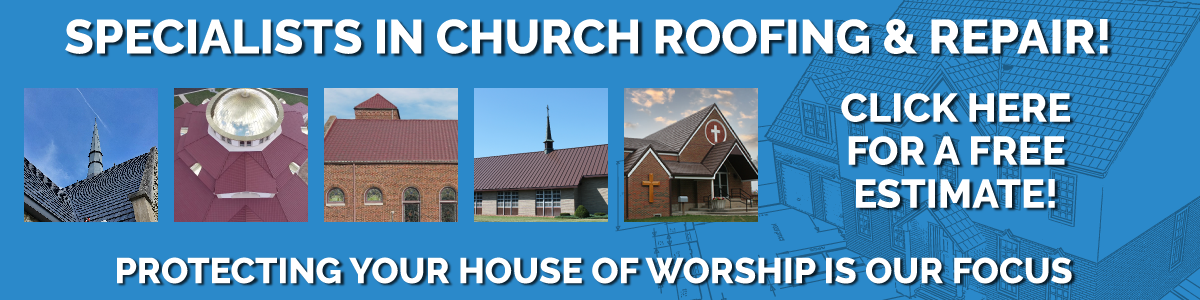 Church roofing header free estimate image