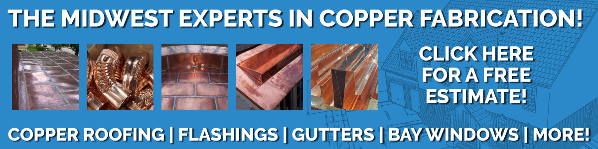 Copper roofing free estimate header collage