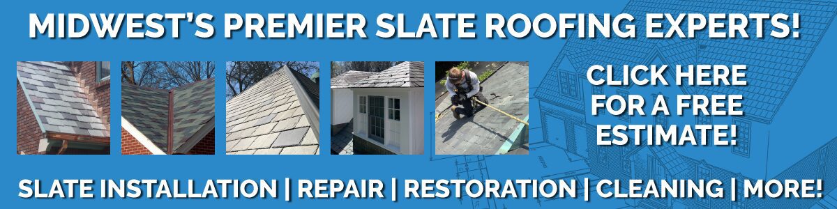 Slate roofing free estimate header collage