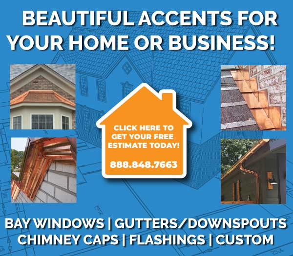 GUTTERS, CHIMNEY CAPS, DOWNSPOUTS AND MORE