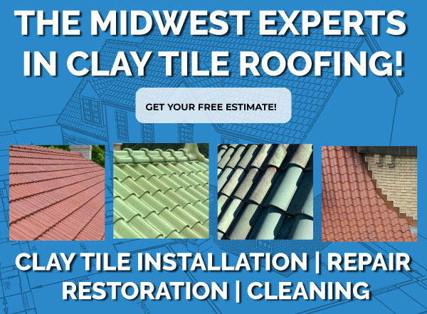 Clay tile roofing repair header