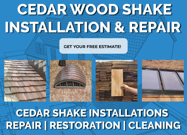 Cedar shake roofing repair